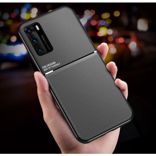 Luxe Slim Leather Case Voor For Honor 20 Pro lite Honor 10 Ingebouwde Magnetische Auto Plaat Zacht cover Voor For Honor 8X