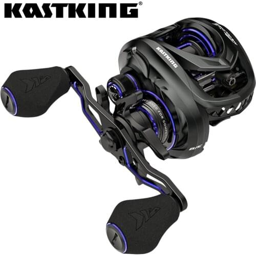 KastKing MegaJaws Elite Long Cast Baitcasting Fishing Reel 11+1 Ball Bearings 7.2:1 Gear Ratio 8kg Drag 179g Weight Fishing Coil