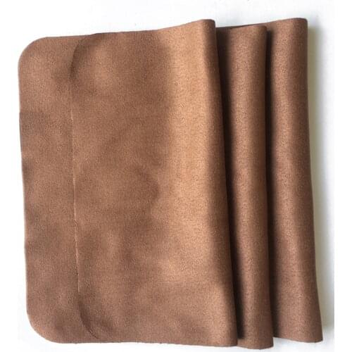 50pcs Brown Glasses Cleaning Cloth Suede Customize Logo customized cleaning glasses cleaning cloth for phone screen