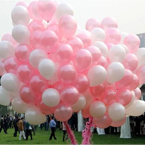 100pcs/lot wedding decor balloons birthday party ballons 1.5g white kind of ball snow white red bar xmas air balloons