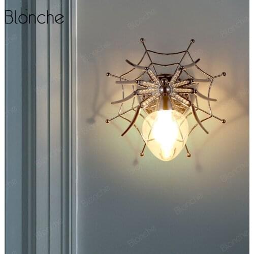 Modern Wall Lamp Metal Spider Wall Light Fixture for Home Indoor Docor Sconce Nordic LED Room Lamp Stairs Bedside Bedroom Light