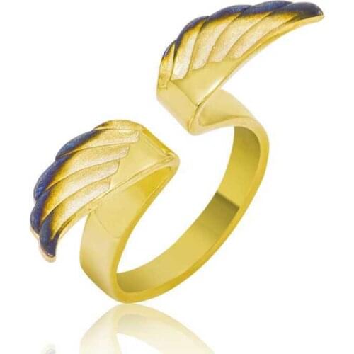 Silver Angel Wing Womens Ring