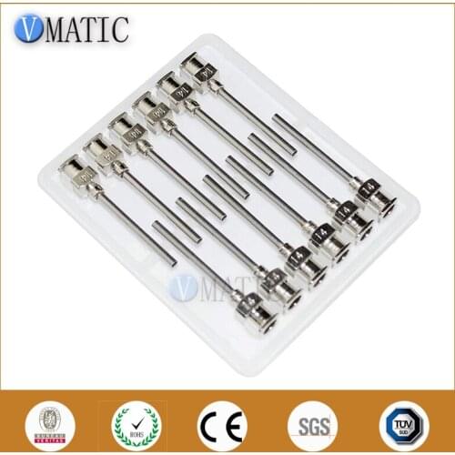 High Quality 12Pcs 1 Inch Tip Length 14G Blunt Stainless Steel Dispensing Needle Syringe Needle Tip Glue Dispenser Needle