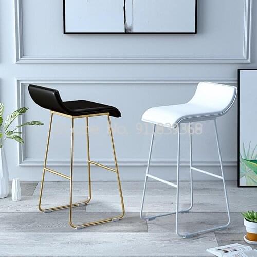 Bar Chair Modern Simple High Stool Bar High Stool Household Bar Stool Bar Chair Milk Tea Shop Chair Front Desk Chair