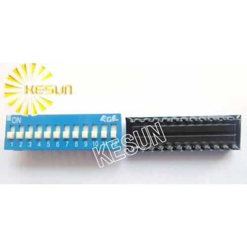 FREE SHIPPING 10PCSx 100% Original EDS112 EDS112S 12P 2.54mm Blue DIP Switch EDS112SZ