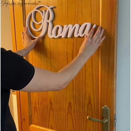 Custom large Wooden Name Sign, Wood Letters, Wall Art Decor for Nursery or Kids Room