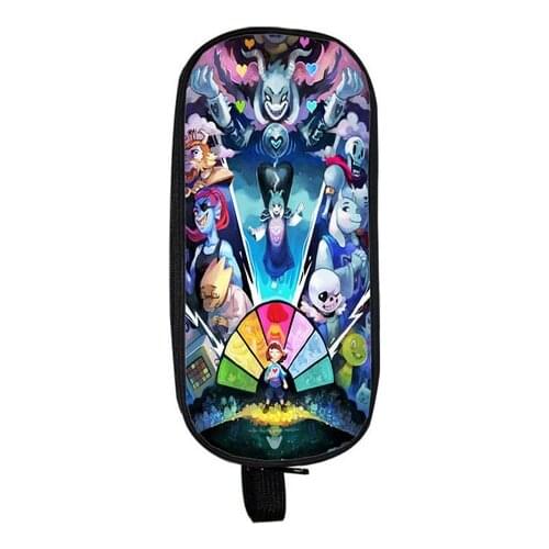 Anime Undertale Boys Girls Cartoon Pencil Case Bag School Pouches Children Student Pen Bag Kids Purse Wallet Gifts