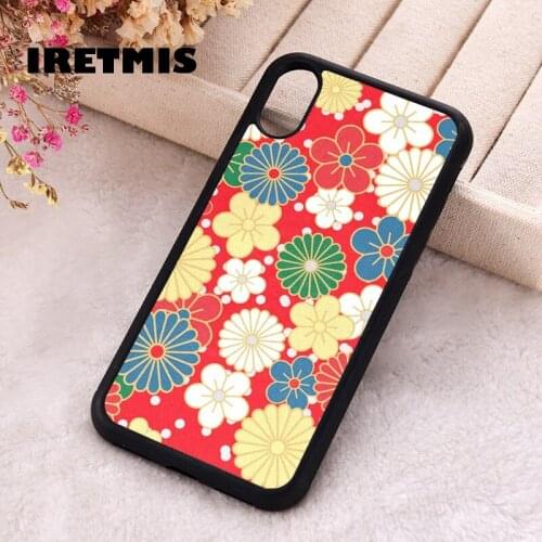Iretmis 5 5S SE 2020 Phone Cover Case for iPhone 6 6S 7 8 Plus X Xs XR 11 12 Mini Pro Max Sakura Flowers Japan Japanese Style