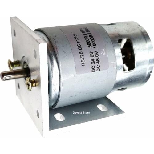 DC 12V 24V 36V 48V 60V RS-775 Dual Ball bearing MOTOR 3400RPM 10000RPM 20000RPM Electric tool with fixed support