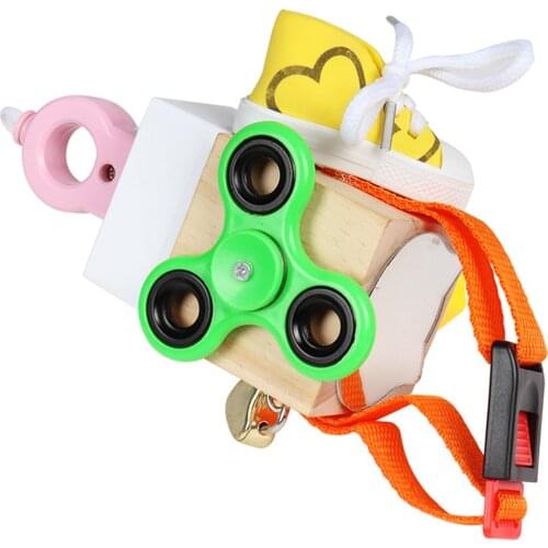 Montessori Wooden Toy Montessori Unlock Toy Baby Educational Sensory Fidget Toys For Kids Develop Logical Thinking Honest