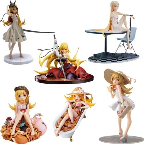 Nisemonogatari Monogatari Oshino Shinobu Bakemonogatari PVC Action Figure Toy Japan Anime Sexy Girls Adult Collection Model Doll