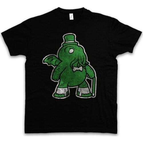 MISTER CTHULHU T-SHIRT Wars Horror Arkham H. P. Miskatonic Lovecraft Dunwich