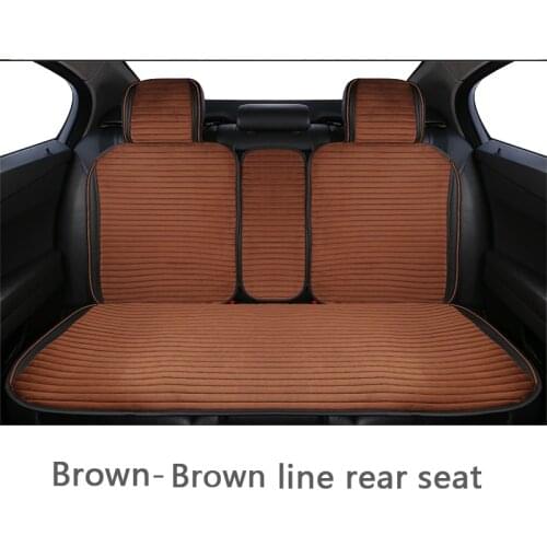 Artificial plush car seat cover rear seat part car seat cushion suitable for universal luxury car interior 5/7 seats