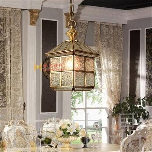 Red Lighting Fashion Copper Fitting Lighting Restaurant Lamp Hallway Lights Bedroom Lamp With Led Light Bulb Free Shipping