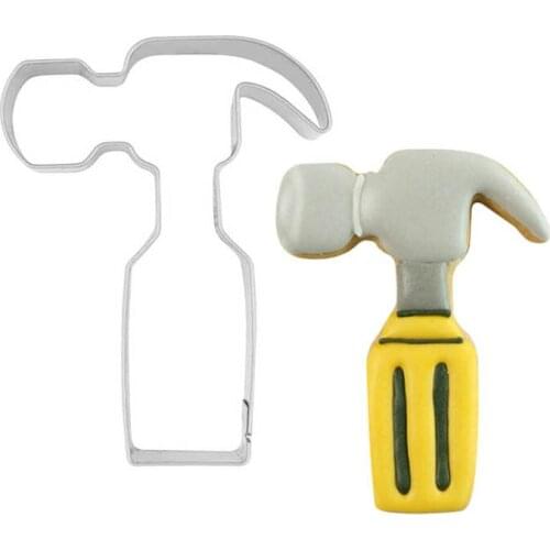 A Hammer Cookie Cutter Stainless Steel Biscuit Knife Baking Fruit Cut Kitchen Tools Embossing Printing