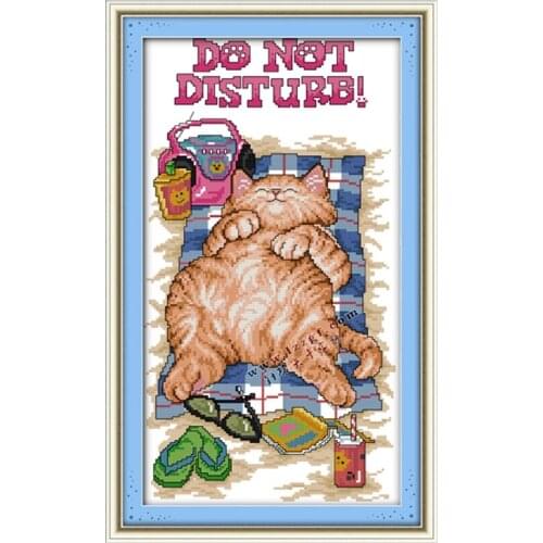 Needlework DIY cat Cross stitch,kit For Embroidery set,baby kitty cat animal pattern Count Cross-Stitch kit painting stitch kit