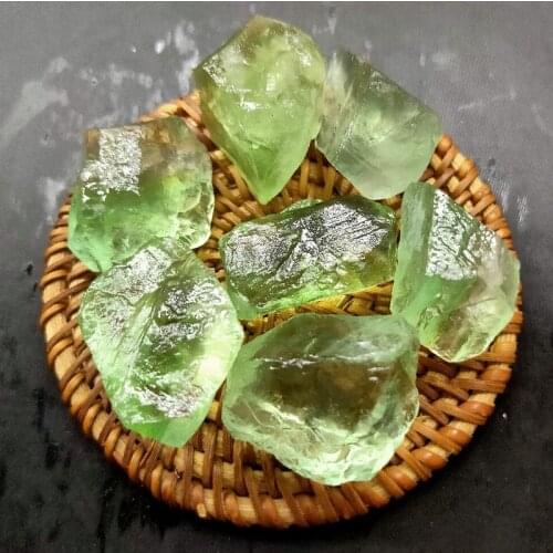 Natural Green Fluorite Quartz Crystal Rock Tumble Stones For Fish Tank Aquarium Garden Decoration