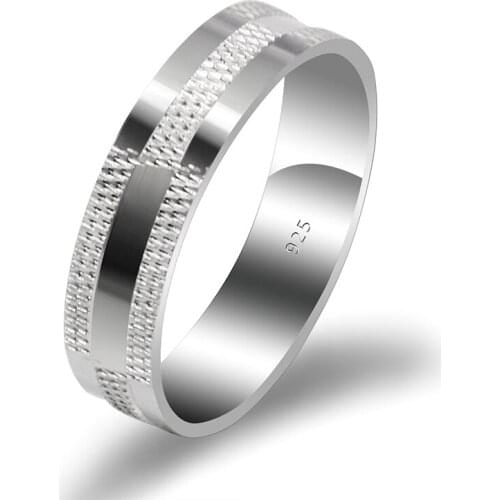 Couple Ring 925 Sterling Silver Promise Wedding Engagement Matching Couple Rings Endless Love Romantic Jewelry for Women Men