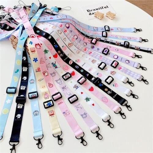 Cartoon Colorful Adjustable Phone Strap Loop Unique Soft Universal Mobile Phone Lanyard for iPhone