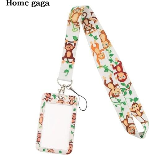 DB480 Cute Animal Monkey Cell phone Lanyard For Key ID Card Pass Gym USB Badge Holder DIY Hanging Rope Tags Ribbon Neck lanyards