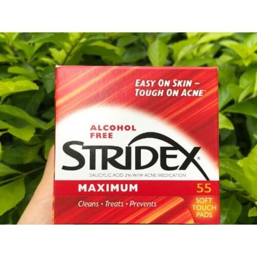 Stridex Single-Step Acne Control Maximum Alcohol Free 55 Soft Touch Pads