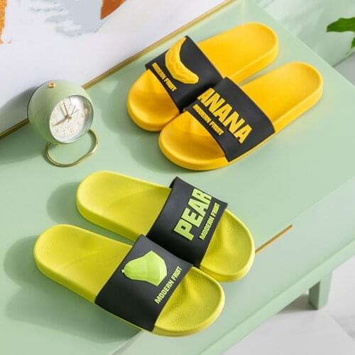 Women Summer Slippers Cute Fruit Banana Couples Bathroom Indoor Slipper Female Male Home Floor Shoes Ladies Fashion Beach Slides