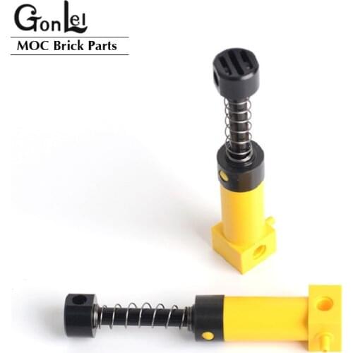 High-Tech Pneumatics Spring Pump Parts MOC Building Block Brick DIY Toys For Kids Educational Compatible with 2797c02 Pneumatics