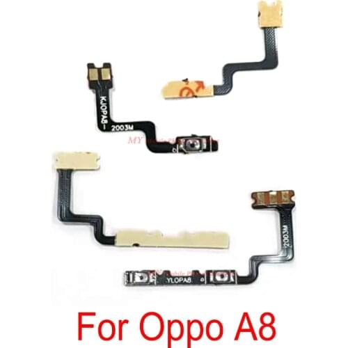 10 PCS Power Switch Volume Up Down Side Buttons Key Flex Cable For OPPO A8 Volume Power Side Buttons Swtich Flex Cable Ribbon