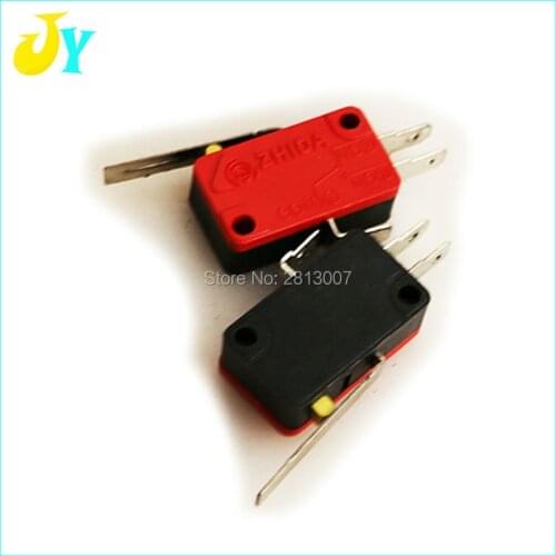 100pcs / Lot 3 PIN Microswitch in Switch with Lever Tact Sensitive Micro Switch for Arcade Button Arcade Game Part