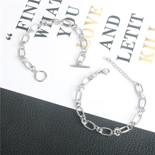 Hip Hop Hollow Stitching Bracelet Titanium Steel Cold Wind Fashion Metallic Mens and Womens Bracelets
