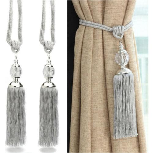 Household Curtains Fixed Back Rope Rope Crystal Tassel Decoration Crystal Ball Decoration Curtain Supplies