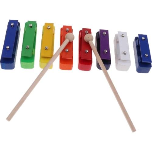 Tooyful 1 Set 8 Tones Colorful Xylophone Sound Brick Rhythm Toys for Children Gift