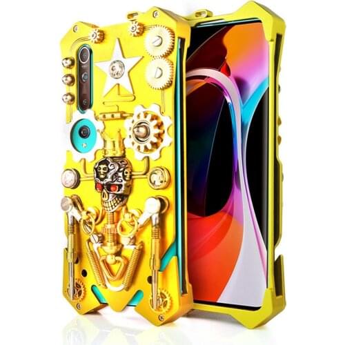 For Xiaomi mi 10 Phone Case Mi 10 pro Gothic Full Metal Mechanical Gear Armor Case For Xiaomi mi 10 Coque