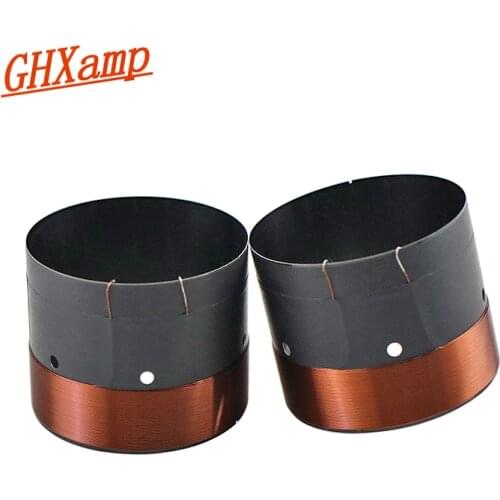 GHXAMP 63.5MM BASS Voice coil SubWoofer 8OHM Balck Aluminum Sound Air Outlet Hole For 12" 15" inch Speaker repairss DIY 1Pairs