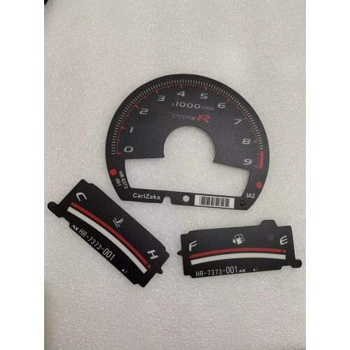 Dash Instrument Gauge Face for Honda Civic FA5 FG2 FA1 FD1 Cluster Type-R Style face-plate Polyester Film Face-plate