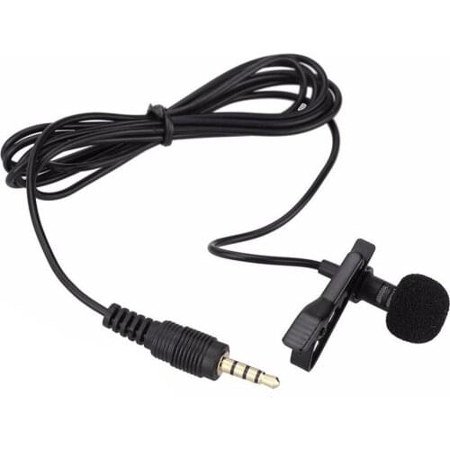 Mini Lavalier Microphones Tie Clip Smart Phone Recording PC Clip-on Lapel Support Speaking Singing Speech High Sensitivity Mic