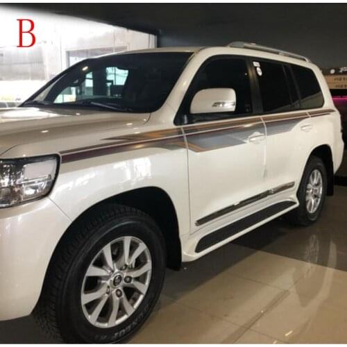 3M Car Body Sticker For Toyota Land Cruiser 200 LC200 V8 2016 2017 2018 2019 2020 Colorful Door Body Decorative Sticker Cove