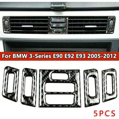 Car Air Vent Outlet Trim Cover Trims 5pcs E90 E92 E93 05-12 Accessories Replacement Part