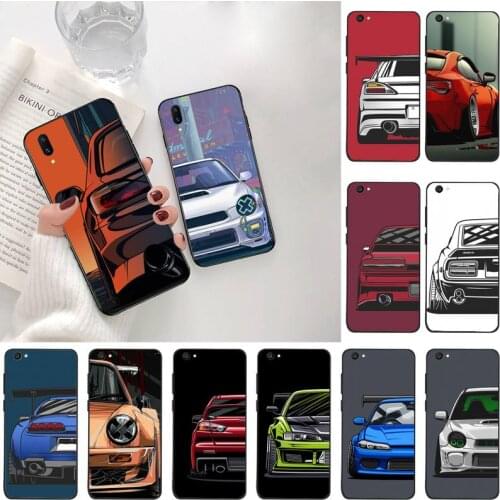 Cartoon car tail light JDM Phone Case For Vivo Y91c Y17 Y51 Y67 Y55 Y7s Y81S Y19 V17 vivos5