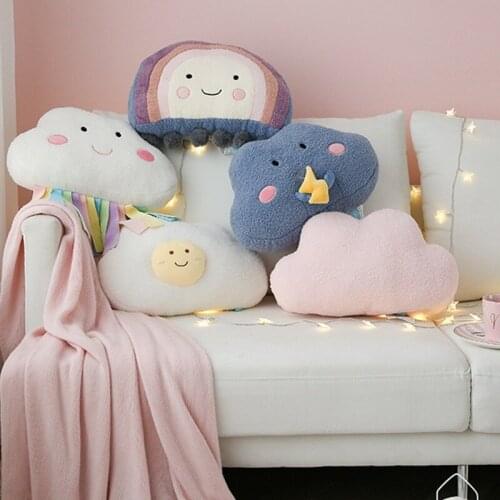 Cute new 40cm plush creative Simulation Lovely weather cloud pillow soft Soothing doll high quality Cushion kids christmase gift