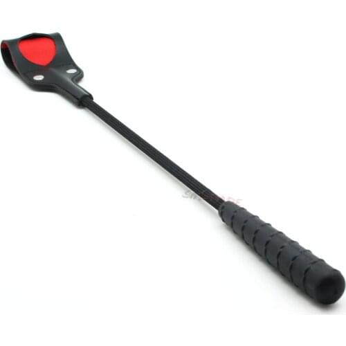 Smspade Black Leather Ridding Crop Whip, Sex Whip Paddle Toys Ridding Sex Whip Toys For Couples Sexy Game Play
