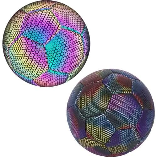 High Quality Football Soccer Glow In The Dark Size 4/5 Soccer Ball Light Up Football New Year Gifts For Kids Football Training