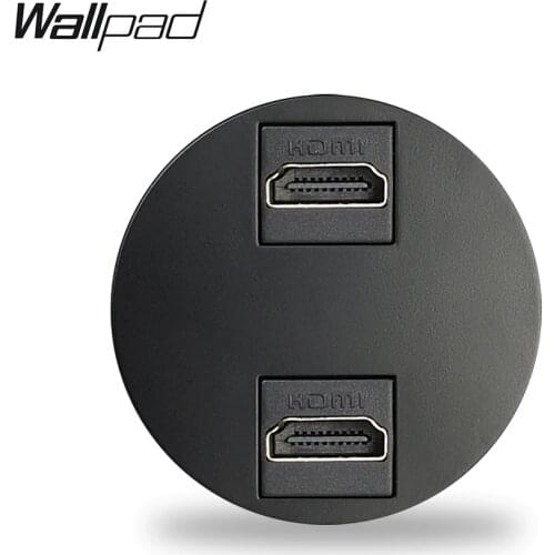 Wallpad 5 Colors Double HDMI 3.0 Connection Ports Wall Socket Module Match L6 Plates Free Combination DIY