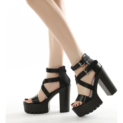 2021 New Womens High Heels Summer Sandals Platform Pumps Shoes Big Large Size 40 41 42 qq035