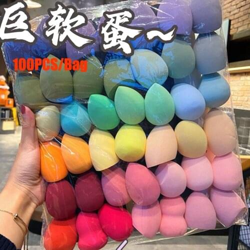 10/20/30/50/80/100 PCS Soft Mix Color Makeup Sponge Face Beauty Cosmetic Powder Puff Beauty Egg Wholesale Water Drop Puff