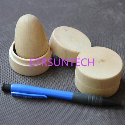 100pcs/lot Small Round Wooden Storage Box Ring Box Vintage decorative Natural Craft Jewelry box Case Wedding Accessories