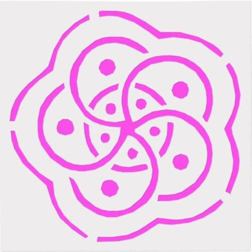 13*13 Creative pvc Layering Stencils for DIY Scrapbooking/photo album Decorative Embossing DIY Paper Cards Crafts