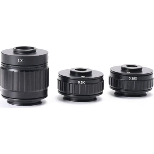 1X 0.35X 0.5X C-mount Lens Adapter Focus Adjustable Camera Installation Cmount Adapter For New type Trinocular Stereo microscope
