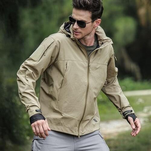 2021 Hot Quality Spring Tactical Jacket Coat Military Army Clothing Multi Pockets Windproof Light Weight Casual Outwear