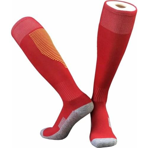 22 Colors Men Women Thicken Towel Bottom Volleyball Tennis Rugby Football Soccer Socks Above Over Knee High Long Stockings Socks